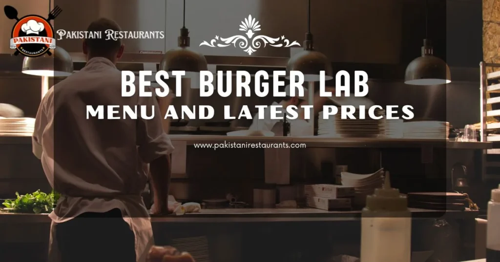 Burger Lab menu