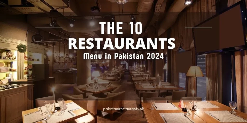 Restaurants Menu